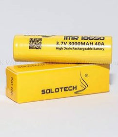 純正 SOLOTECH 18650 充電式バッテリー (大容量)
