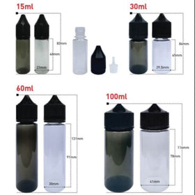 Dropper Empty E-liquid Bottle Child Proof / Tamper Proof - 10mL / 30mL / 60mL / 100mL