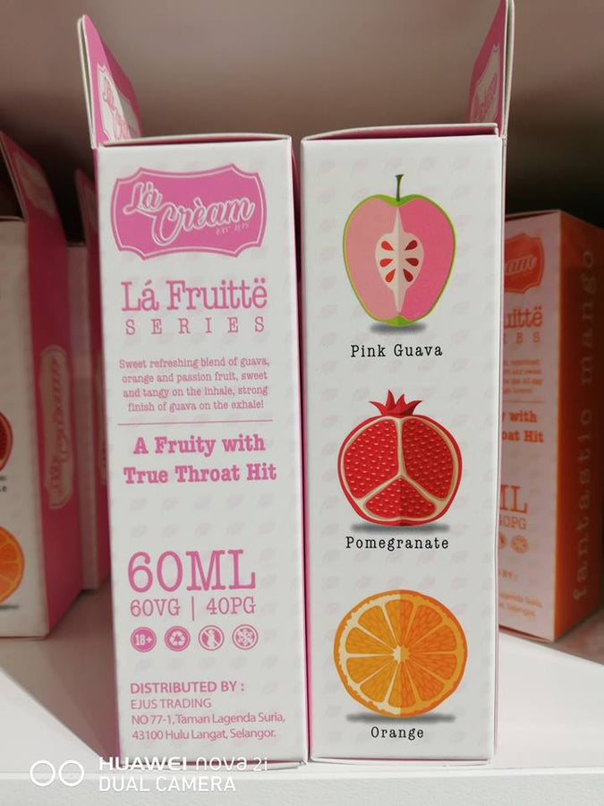 La Cream (La Fruitte Series) - 4 Delicious Fruity Flavors - 60ml