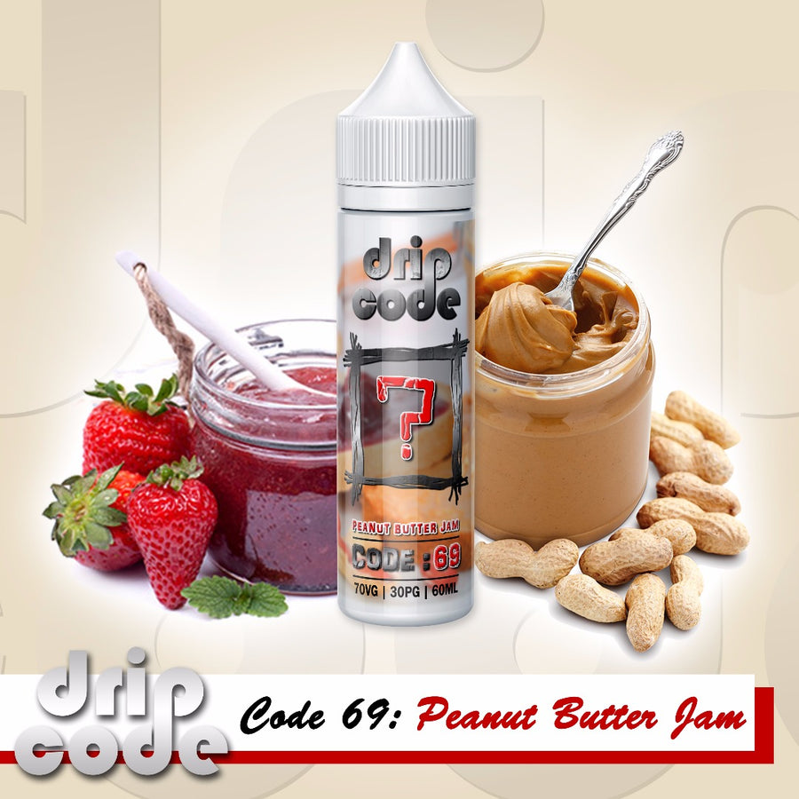 Code 69: Peanut Butter Jam (Drip Code CREAMY SERIES) - 60ml