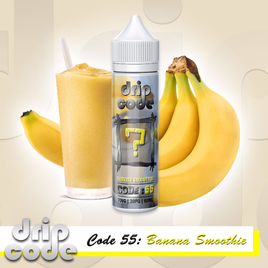 Code 55: バナナスムージー (ドリップコード クリーミーシリーズ) - 60ml